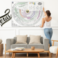 Bible timeline wall chart detail with Scripture references